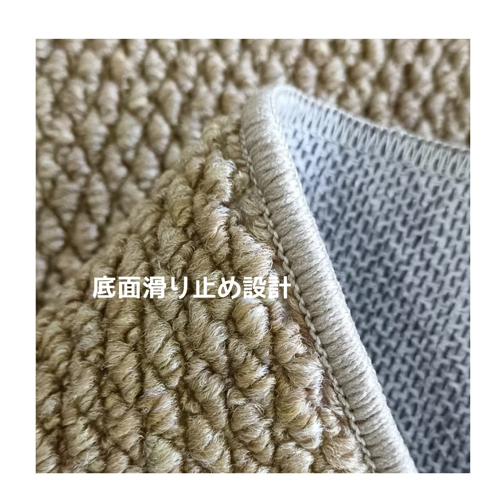 玄関マット 室内 泥落とし 厚み約0.5cm 無地 模造サイザル麻絨毯 速乾 超吸水 洗える 滑り止め 低反発ラグ 衝撃緩和 おしゃれ  シンプル エレガント 耐久性 お手入れ簡単 防カビ 防臭  洗面所 マット 洗濯 台所 脱衣場 キッチン