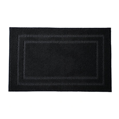 バスマット 風呂 マット 速乾 吸水 防カビ バスマッお風呂場 トイレ スマート おすすめ ソフト 足拭き 洗面所 マット 大判 浴室 玄関 人気 タオル地 足洗 浴室用 キッチンマット 二重層の長方形の線 水切れ 良い 滑り防止 抗菌 40x60CM