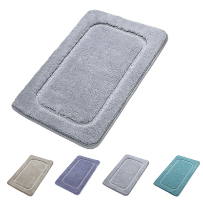 バスマット 速乾 滑り防止 抗菌 防カビ 洗濯機 柔らか ソフト 足拭き 洗面所 マット 大判 浴室 玄関 人気 タオル地 足洗 浴室用 キッチンマット 吸水 丸みを帯びた四角形 風呂 マット 水切れ 良い