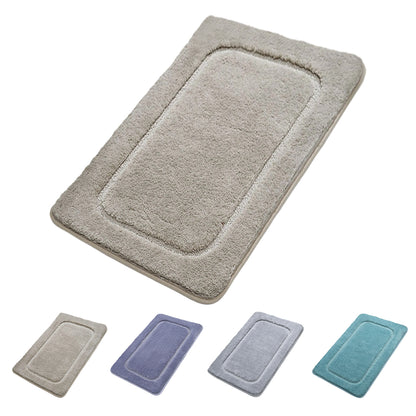 バスマット 速乾 滑り防止 抗菌 防カビ 洗濯機 柔らか ソフト 足拭き 洗面所 マット 大判 浴室 玄関 人気 タオル地 足洗 浴室用 キッチンマット 吸水 丸みを帯びた四角形 風呂 マット 水切れ 良い