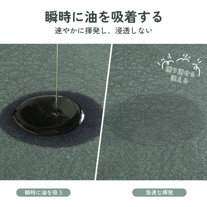 珪藻土 キッチンマット クッションマット 抗菌防臭 おしゃれ フロアマット キッチン・洗面所対応 kitchen mat 吸水 速乾｜拭ける・洗える 防水 台所マット 滑り止め