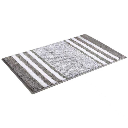 バスマット ストライプ スノーフレーク 速乾 洗える 大判 おしゃれ マイクロファイバー 人気 滑り止め 吸水力 良い お風呂マット 足拭 洗面所 浴室 キッチン 玄関 ドア