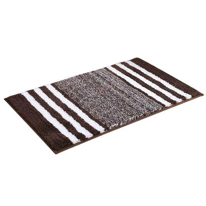 バスマット ストライプ スノーフレーク 速乾 洗える 大判 おしゃれ マイクロファイバー 人気 滑り止め 吸水力 良い お風呂マット 足拭 洗面所 浴室 キッチン 玄関 ドア