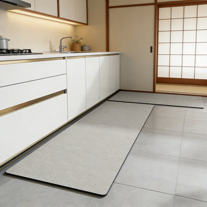 珪藻土 キッチンマット クッションマット 抗菌防臭 おしゃれ フロアマット キッチン・洗面所対応 kitchen mat 吸水 速乾｜拭ける・洗える 防水 台所マット 滑り止め