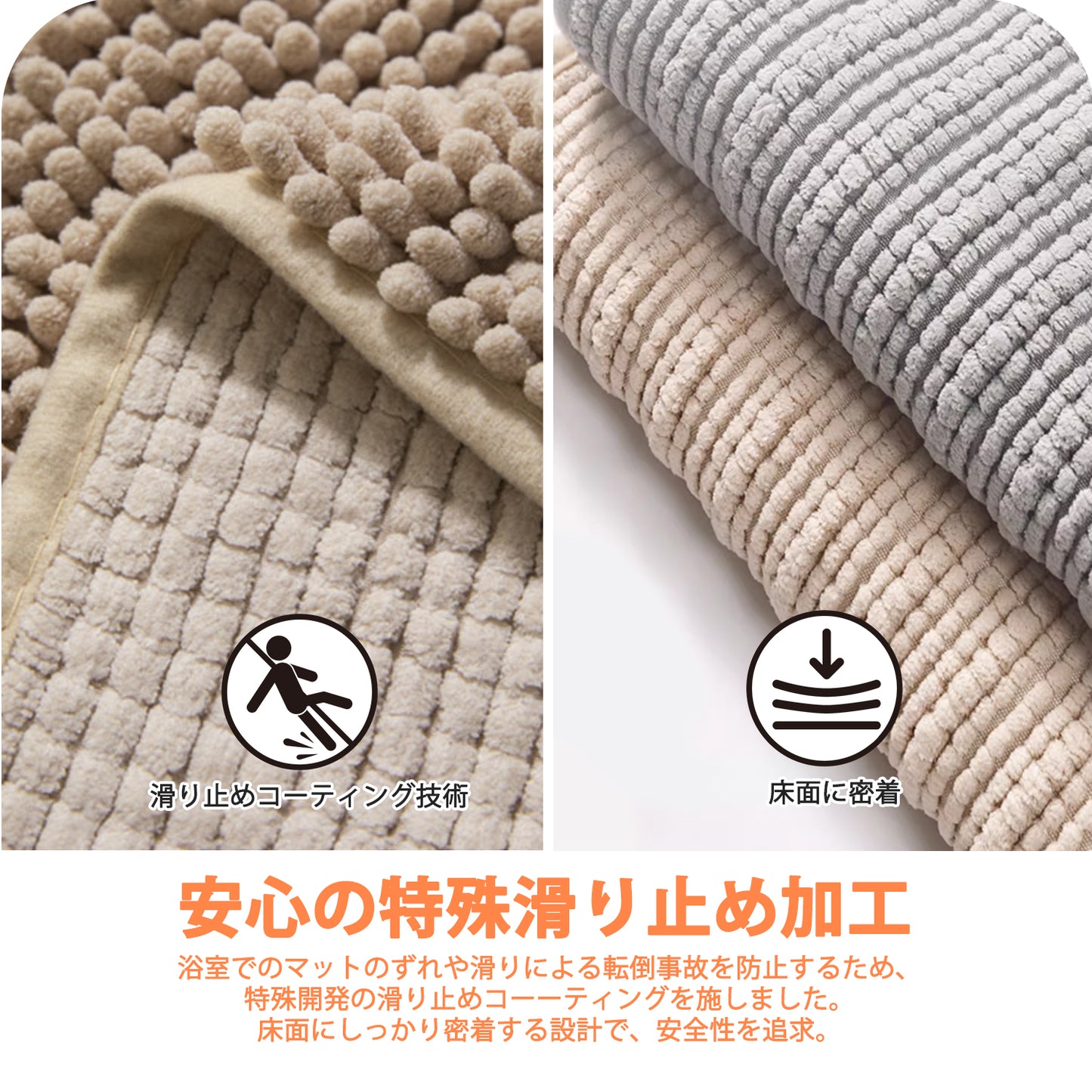 バスマット 洗える 速乾 タオル地 屋外 室内 大判 洗面所 人気 タオル地 足洗いマット おしゃれ マイクロファイバー お風呂マット お手洗い 足拭 あしふきマット滑り止め 吸水 洗面所 浴室 キッチン 玄関 ドア