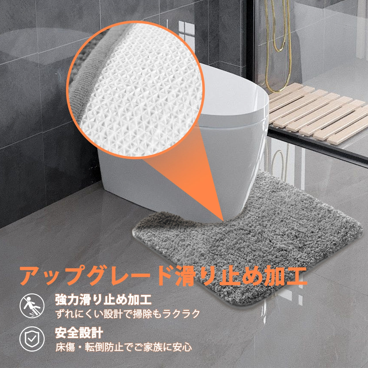 トイレマット 洗える 速乾 おしゃれ 吸水 北欧 人気 ふかふか 滑り止め付き モダン 洗面所 マイクロファイバー お手洗い トイレ床マット カーペット 敷物