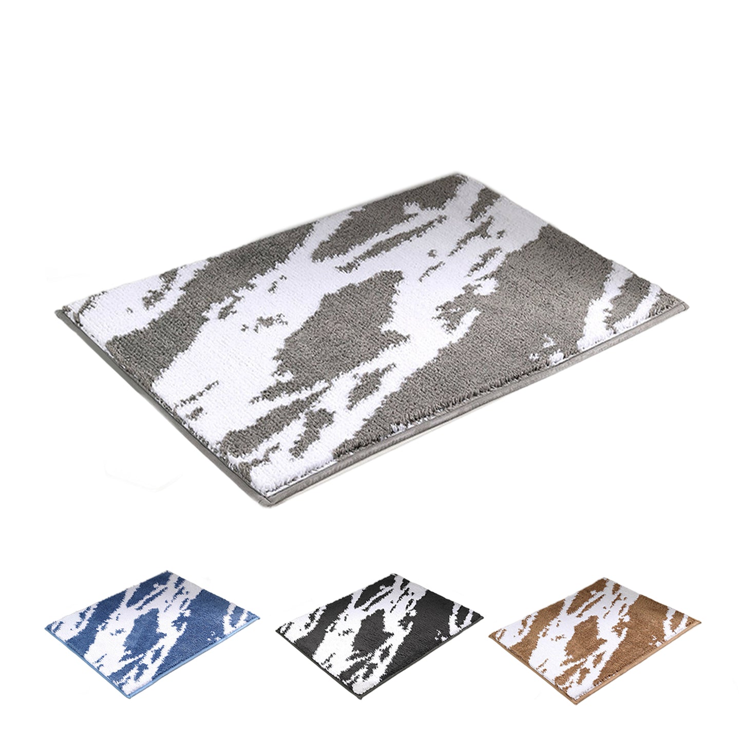 バスマット 洗える 速乾 おしゃれ 大判 人気 マイクロファイバー お風呂マットカラーミックス 足拭 滑り止め 玄関 速乾 吸水 吸水力 水切れ 良い 滑り防止 抗菌 防カビ