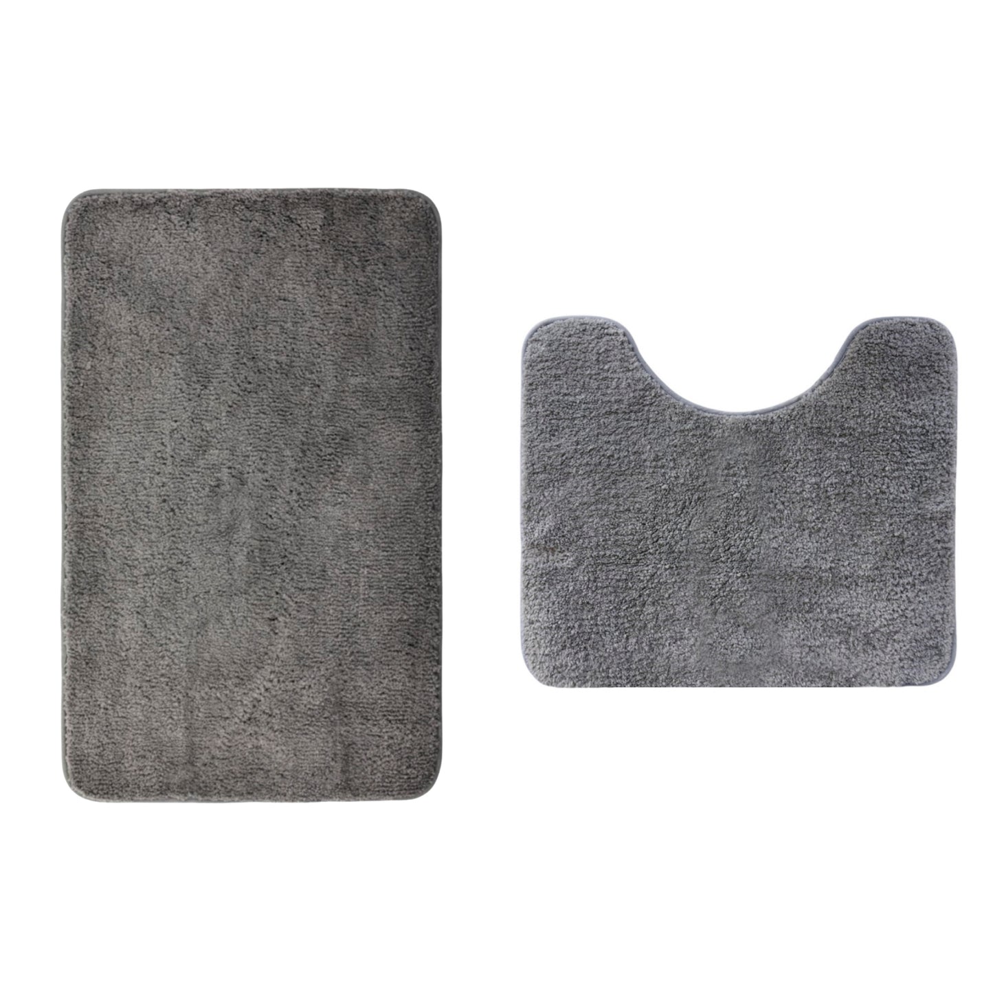 トイレマット バスマット 2点セット ふかふか モダン マイクロファイバー お手洗い トイレ床マット 敷物 洗える カーペット ロング おしゃれ 速乾 吸水 人気 北欧 滑り止め付き