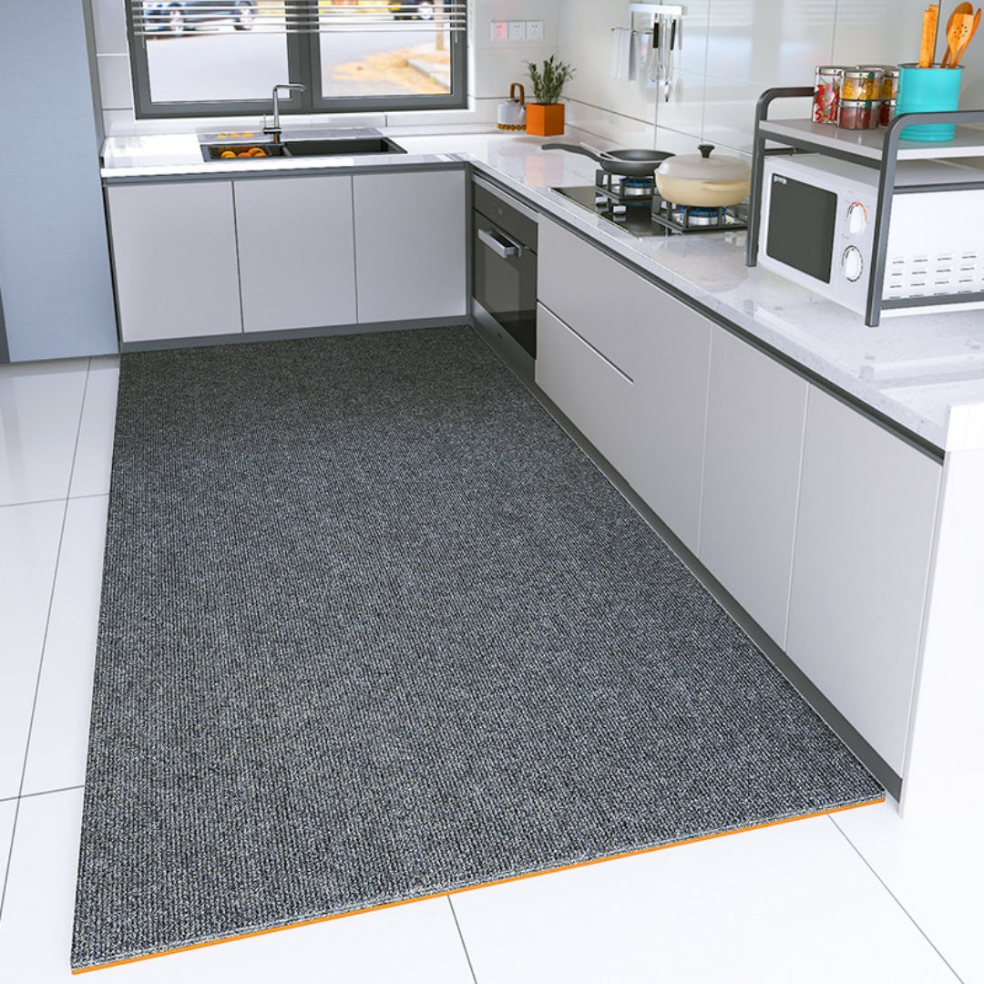 キッチンマット 洗える 防音滑り止め ロング TPR廊下カーペット おしゃれ 無地 純色 じゅうたん 廊下マット 転倒防止 廊下のカーペットロング フローリング 床暖房対応 冷え対策 丸洗い