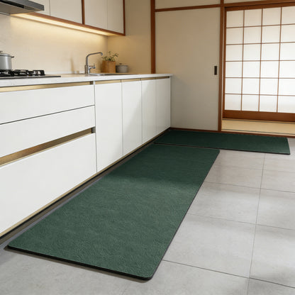珪藻土 キッチンマット クッションマット 抗菌防臭 おしゃれ フロアマット キッチン・洗面所対応 kitchen mat 吸水 速乾｜拭ける・洗える 防水 台所マット 滑り止め