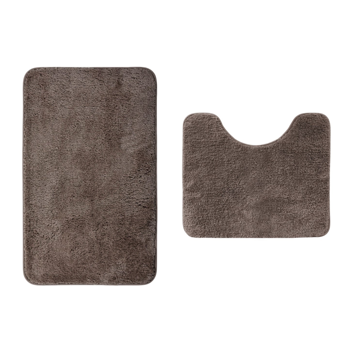 トイレマット バスマット 2点セット ふかふか モダン マイクロファイバー お手洗い トイレ床マット 敷物 洗える カーペット ロング おしゃれ 速乾 吸水 人気 北欧 滑り止め付き