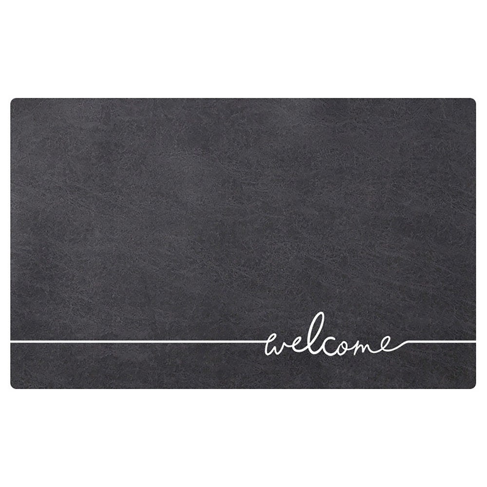 珪藻土 バスマット 速乾 吸水力2倍 硅藻泥 マット Welcome 玄関 大きい ラージ サイズ 軽量 薄い 滑り防止 抗菌 防カビ 足拭きマット  アルファベット 風呂 マット 浴室  40x60CM